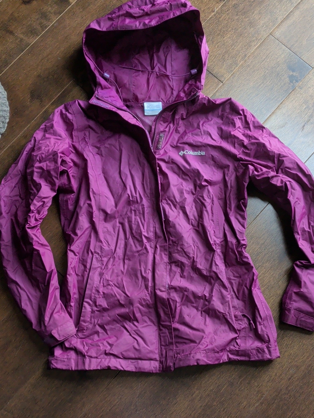 Columbia Women's Hooded Rain Jacket - Purple